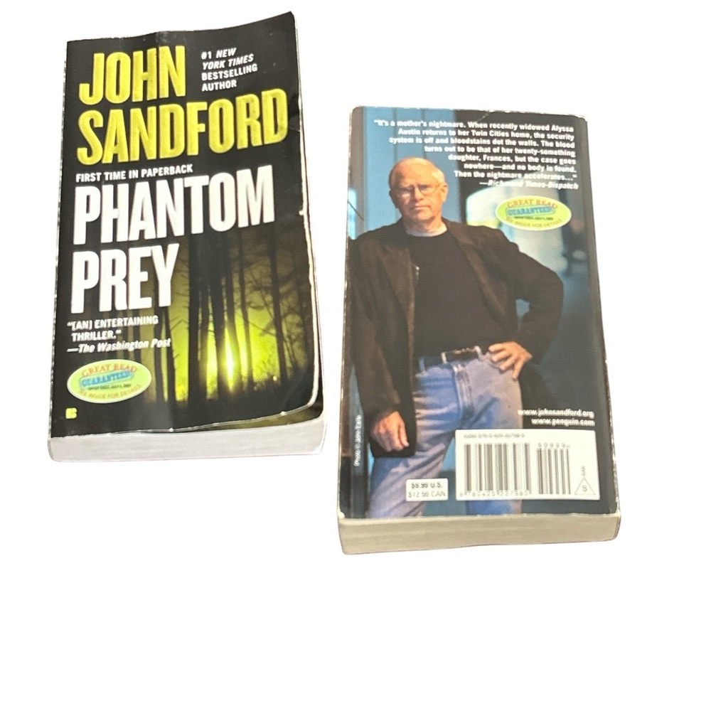 John Sandford Phantom Prey Paperback Book